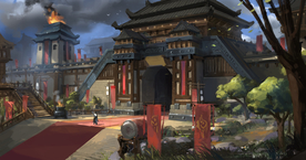 中国风大气插画场景