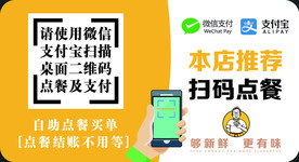 扫码点餐提示