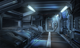 未来科幻场景大气插画