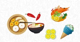 创意卡通食物元素