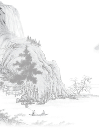 黑白山水画