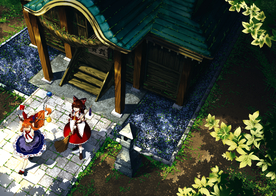 日式小清新街道风景插画