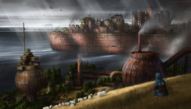 末日废土风格插画