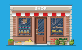 小卖部水果店 咖啡店主题