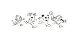 卡通形象线稿