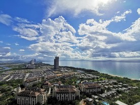 海 天空 云 地平线