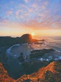 夕阳海岸