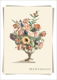 欧式白色瓷瓶花卉 静物图