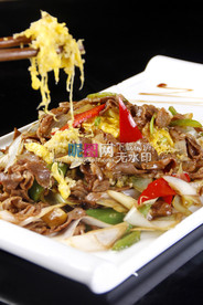 小米鸡蛋炒羊肉