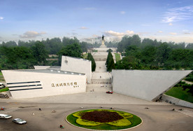 烈士陵园俯看全景