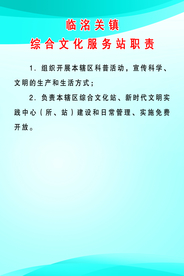 综合文化服务站职责