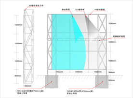 围档结构 钢结构档板 围档设计