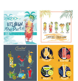 彩色鸡尾酒设计矢量素材