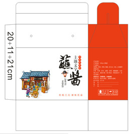 蘸酱 包装平面图