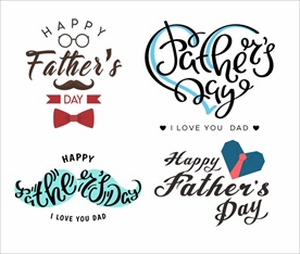 父亲节英文字设计