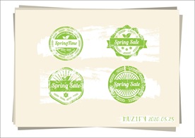 4款自然植物标签设计