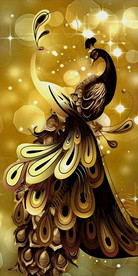 高清金色孔雀