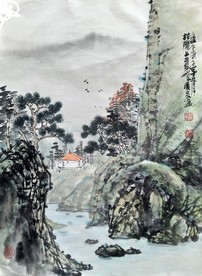 刘俊良国画山水画作品