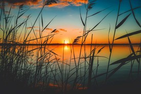 夕阳下的黄昏