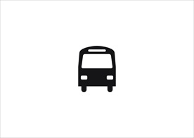 公交车图标 矢量