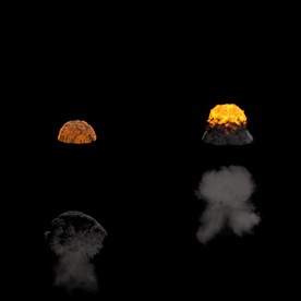 带通道的2K级火焰爆炸特效视频