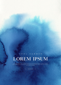 中式水彩晕染背景