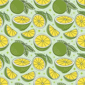 柠檬无缝背景