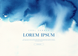 中式水彩晕染背景