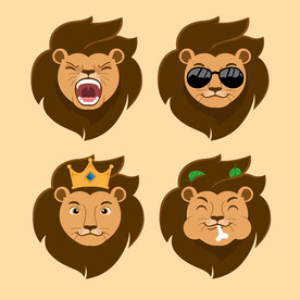 卡通狮子头像