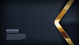 抽象花纹背景 黑金