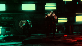 赛博朋克风未来科技插画