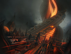 赛博朋克风未来科技插画