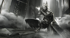 赛博朋克风未来科技插画