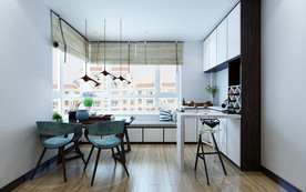 轻奢风格吧台室内效果图