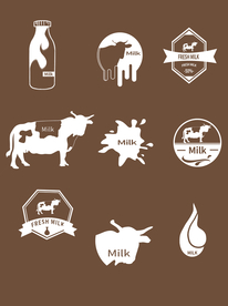 牛奶标识