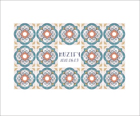 复古花卉瓷砖图案