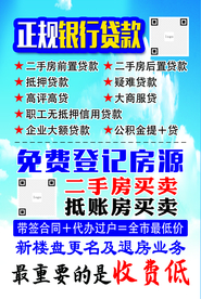 银行房产海报