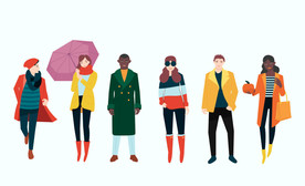 时尚秋冬服饰人物