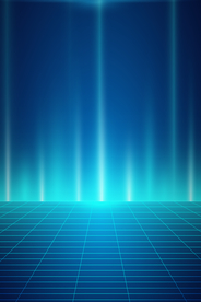 蓝色渐变光线光点城市背景素材