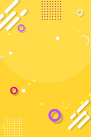 黄色简约线条相框渐变色背景