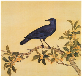 复古花鸟工笔画