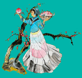 彝族美女素材