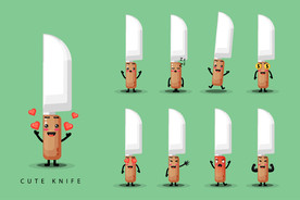卡通菜刀