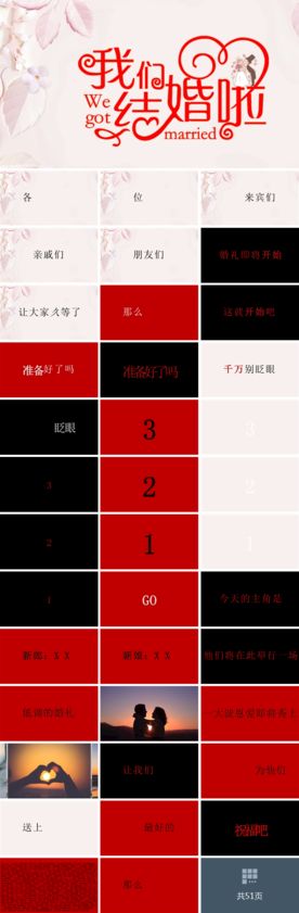 婚礼快闪PPT