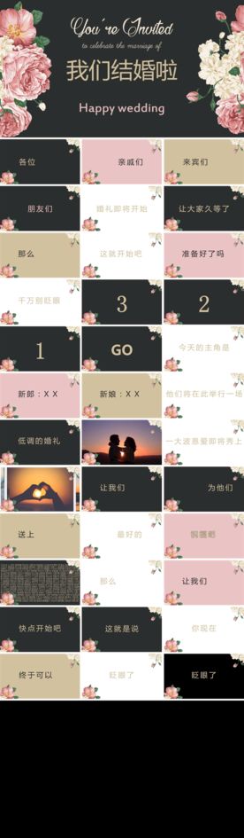 婚礼快闪PPT