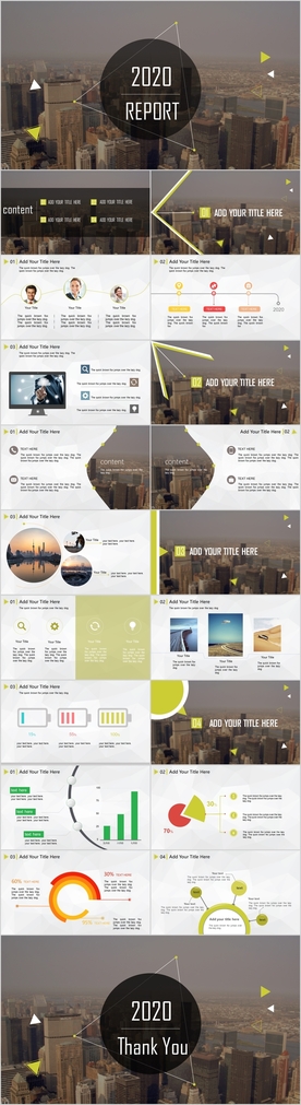 动态欧美范杂志风PPT模板