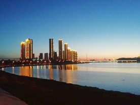 锦州凌河夜景