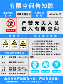 有限空间告知牌