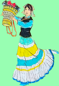 彝族美女图案