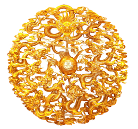 金色团龙 云龙 二龙戏珠